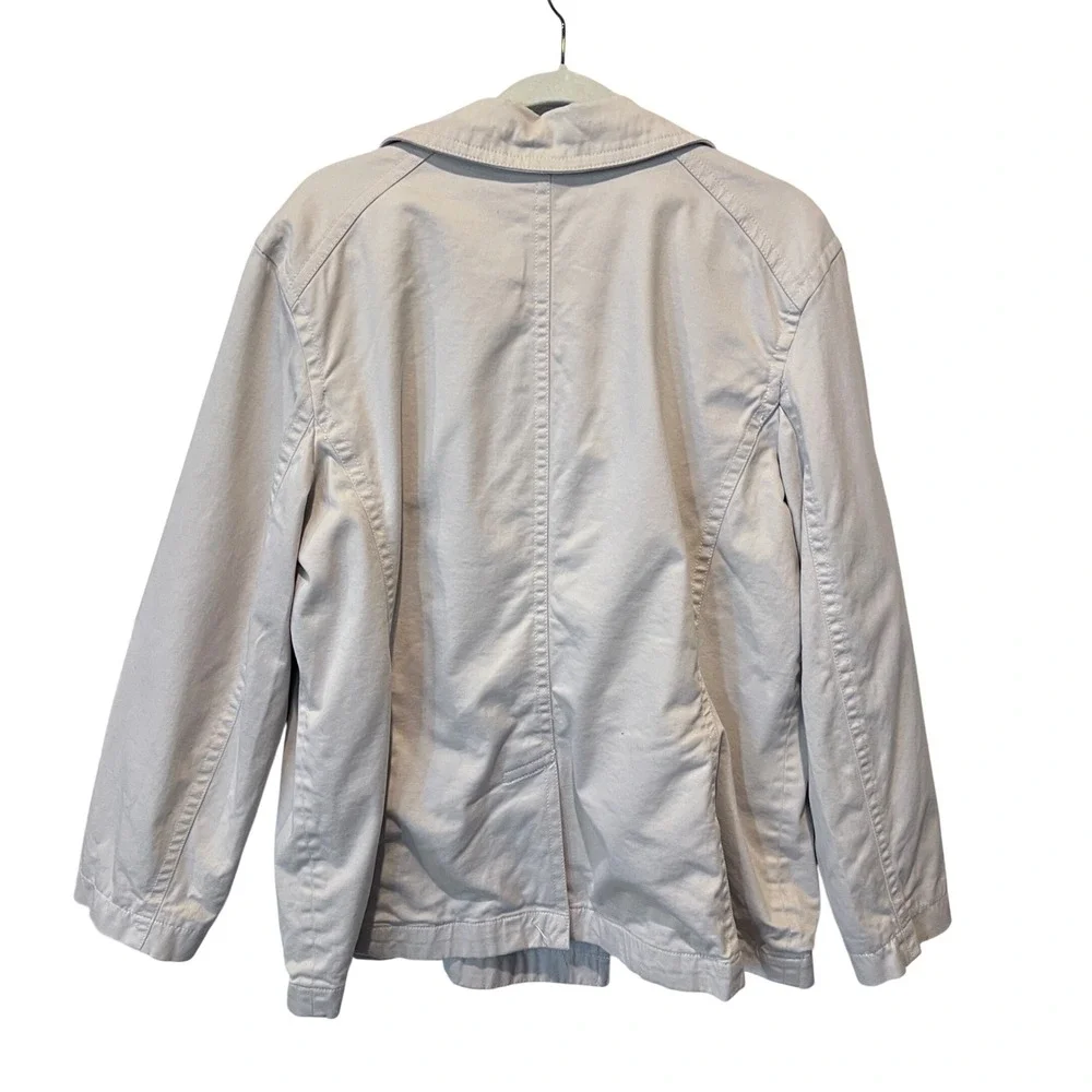 GAP Womens Tan Khaki Double Breasted Short Trench Coat Jacket‎ XXL Utility Barn